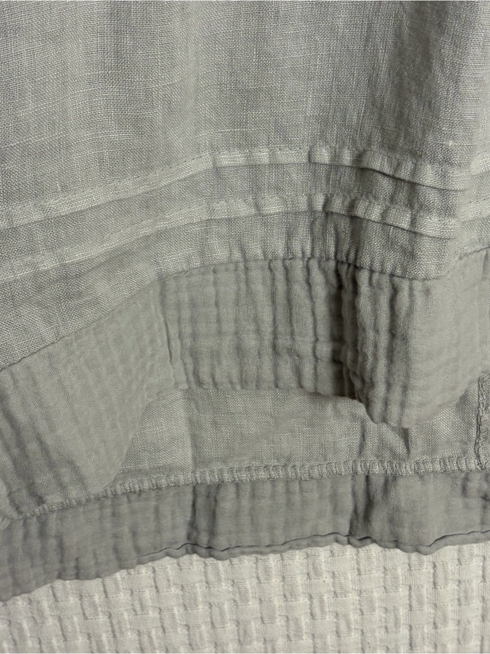 Lungo L’Arno Tunic Size 2X Made In Italy 100% Linen Gray Pockets Lagenlook - Picture 7 of 11